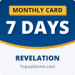 1x Monthly Card (7 Days)